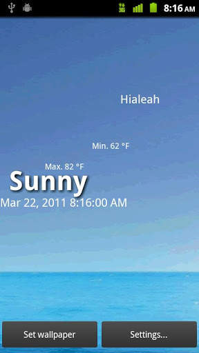 Weather Livepaper Lite screenshot 4