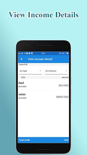 Daily income expense manager screenshot 2