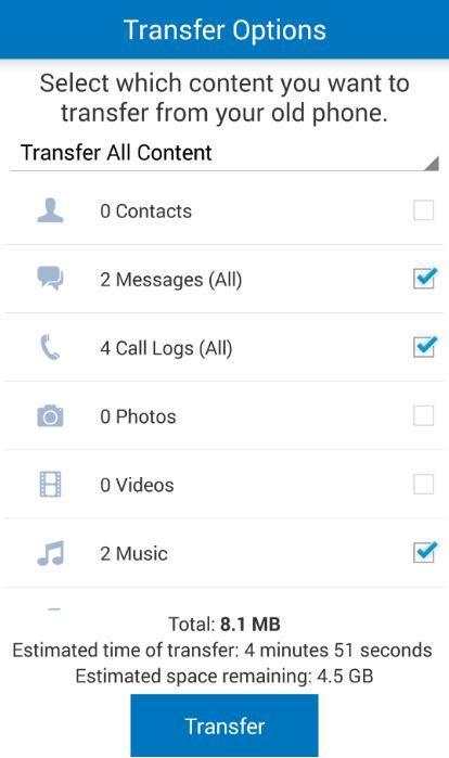 Mobile Content Transfer Wizard screenshot 3