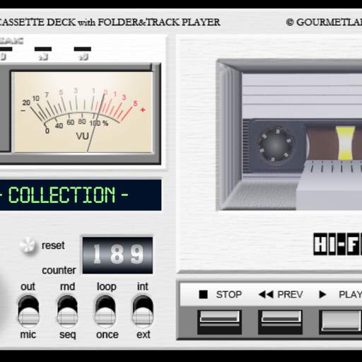 GVC CD-17 folder player VU-meter vintage deck R006