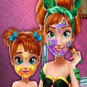 Ice Princess Mommy Real Makeover Girls Game icon
