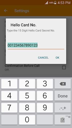 Hello Card Dialer screenshot 2