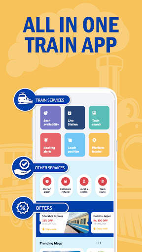Train Ticket Booking - Get Train Status, PNR screenshot 1