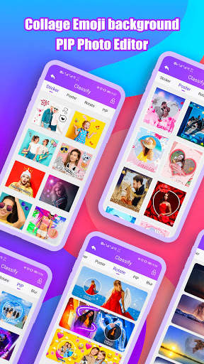 Collage Emoji background PIP Photo Editor screenshot 2