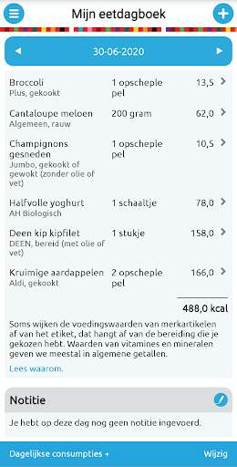 Mijn Eetmeter screenshot 2