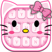 Pink Kitty Keyboard Theme icon