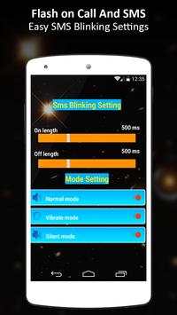 Flash alert on call and SMS: Blinking flashlight screenshot 4