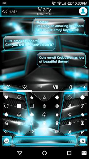 Space Craft Emoji Keyboard स्क्रीनशॉट 3