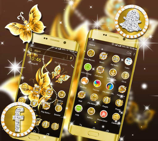Golden ButterFly Theme screenshot 1
