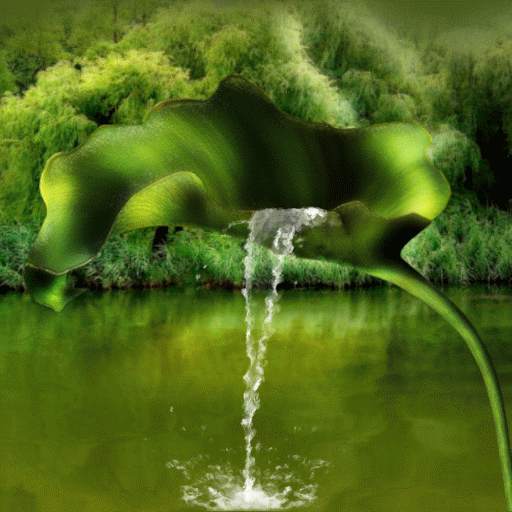 Leaf Fountain Live Wallpaper 3
