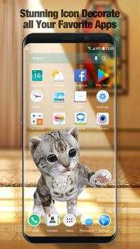 Cute Kitty 3D Live Wallpaper & Launcher screenshot 5