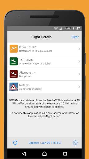 NOTAMs screenshot 2