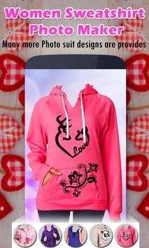 Women Sweatshirt Photo Maker screenshot 2