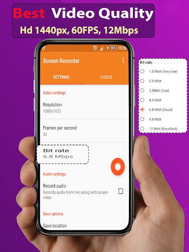 Screen recorder Pro - Record game, record video 2 تصوير الشاشة