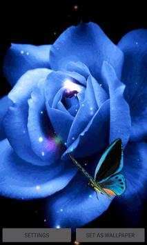 Blue Butterfly Rose LWP screenshot 1