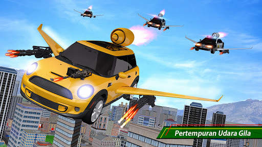 Flying Car Shooting- Super Kereta Simulator 2020 screenshot 1