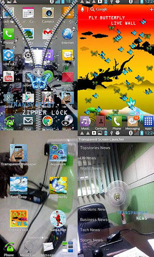 Transparent Screen Launcher screenshot 3