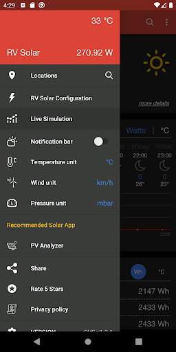 PV Solar Forecast Lite - for small PV Systems screenshot 8