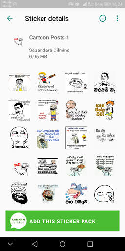 Lankan Stickers - Sinhala WhatsApp Stickers screenshot 5