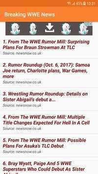 Breaking WWE News स्क्रीनशॉट 1