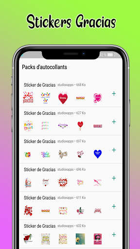 Stickers de Gracias - Románticos WAStickerApps screenshot 1