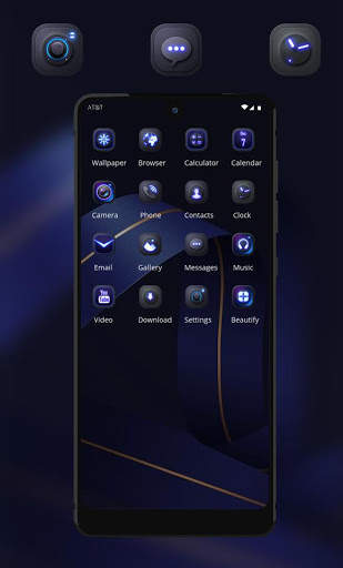 Abstract theme Blue streamers business style screenshot 3