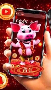 3D Pig Launcher Theme 🐷 screenshot 2