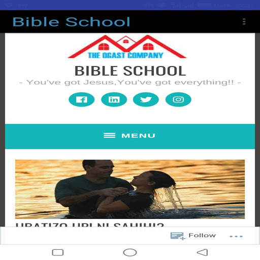 BIBLE SCHOOL 1 تصوير الشاشة