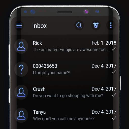 Cool black messenger theme 5.0.20