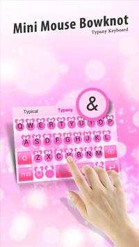 Mini Mouse Bowknot Theme&Emoji Keyboard स्क्रीनशॉट 2