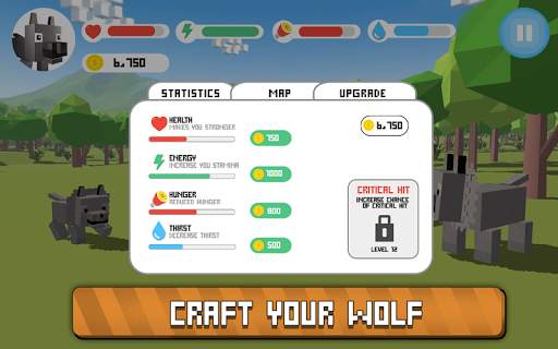 Blocky Wolf Simulator screenshot 4