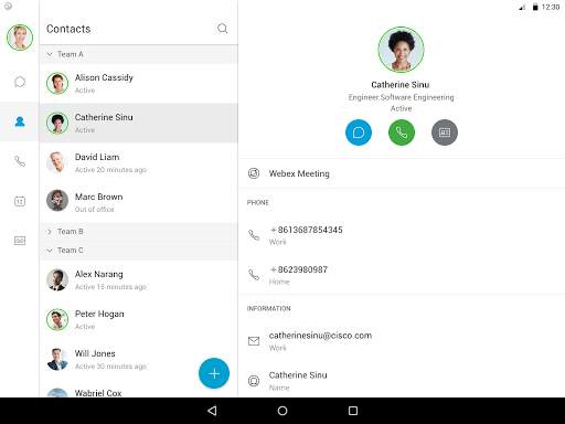Cisco Jabber pour Android screenshot 9