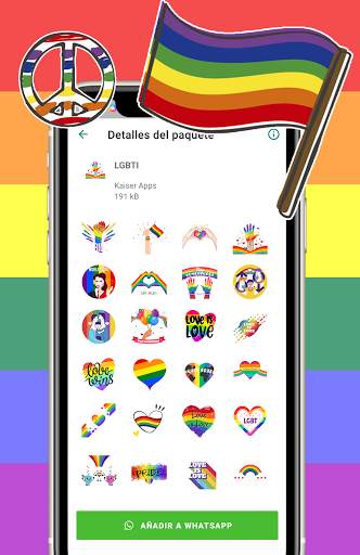 Gay animated stickers for whatsapp WAStickerapps screenshot 3