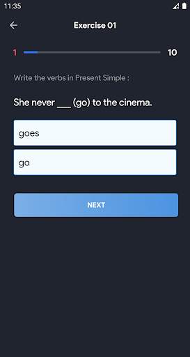 English Grammar Exercises скриншот 4