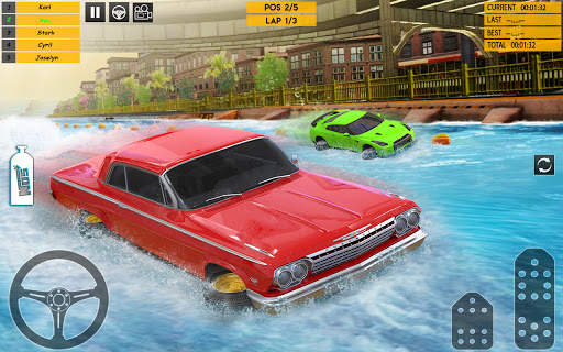 carreras de carros de agua 3d screenshot 6