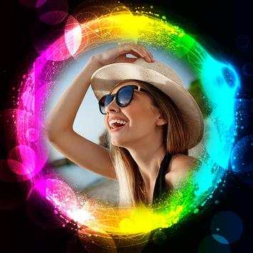 Neon Round Photo Frames screenshot 1