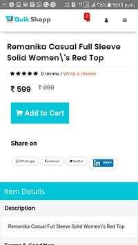 Quik Shopp Online Shopping & Store screenshot 5