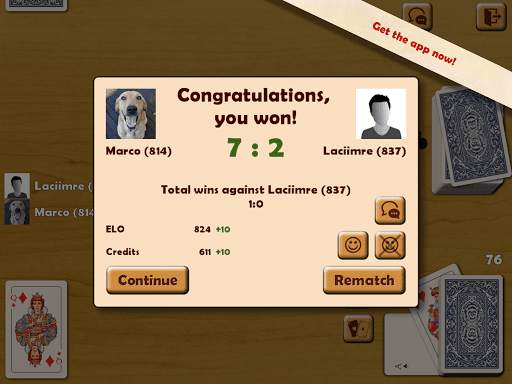 Schnapsen - 66 Online Cardgame screenshot 10