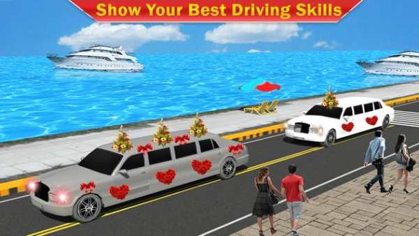 City Wedding Limousine Car Sim screenshot 14