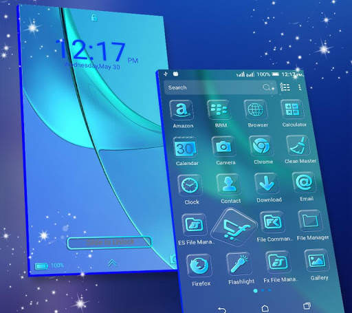 Blue Launcher Theme screenshot 5