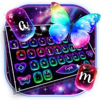 Neon Colorful Butterfly Keyboard logo