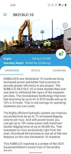 Kobelco Construction Machinery screenshot 3