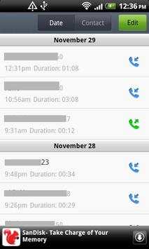 Call Log Master 1 تصوير الشاشة
