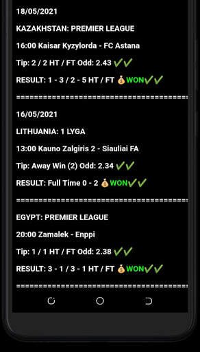 Correct Score Tips screenshot 3