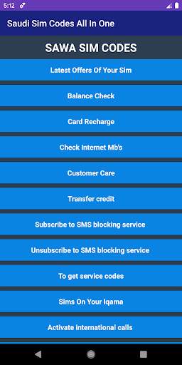 Saudi Arabia Sim Codes (All In One) screenshot 3