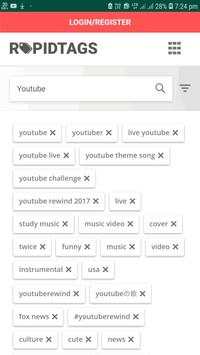 Youtube Tags Generator screenshot 1