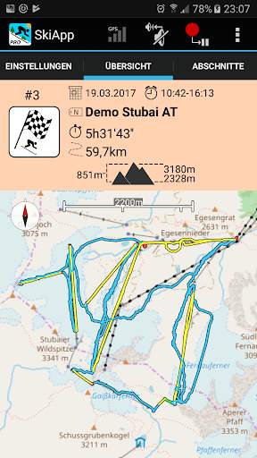 SkiApp LITE - DER Ski Computer screenshot 2