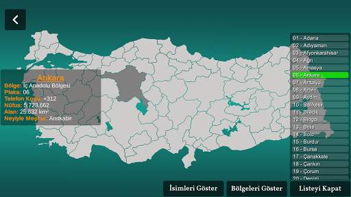 Türkiye Haritası Quiz screenshot 13