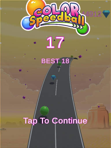 Color Speedball: 3D Road Color Ball Run with Music screenshot 9