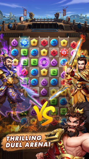 Three Kingdoms & Puzzles: Matc 3 تصوير الشاشة